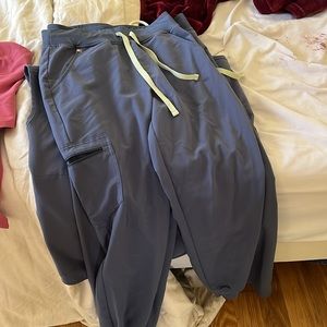 Figs - gray/blue  jogger bottoms